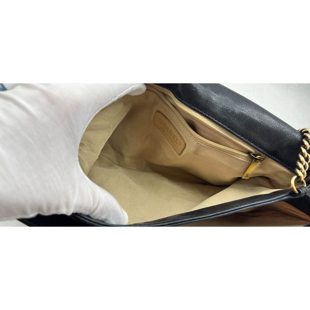 Chanel Vintage Classic Flap BlackLambskin Gold Hardware Quilted Double Chain Bag - Picture 10 of 10